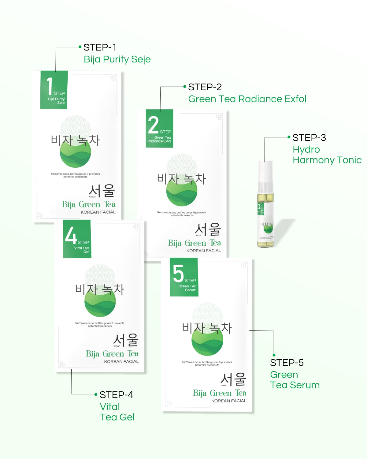 Bija Green Tea - 8 Step Facial