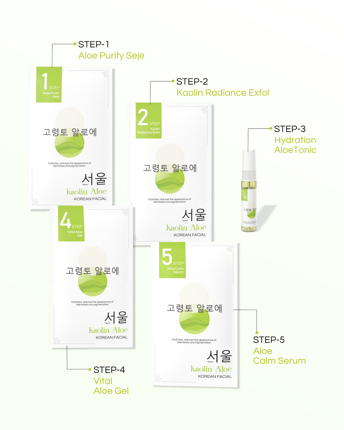 Kaolin Aloe - 8 Step Facial