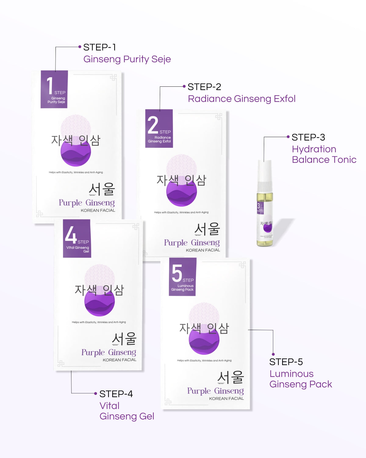 Purple Ginseng - 10 Step Facial