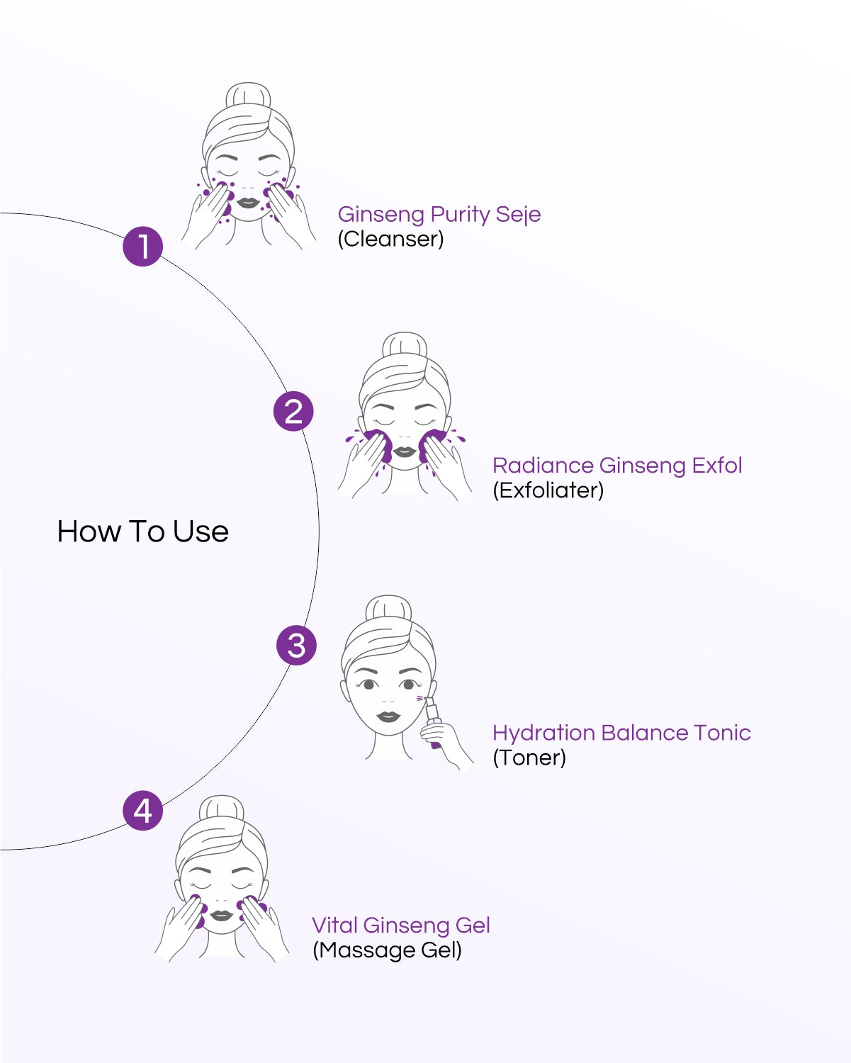 Purple Ginseng - 8 Step Facial